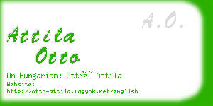 attila otto business card